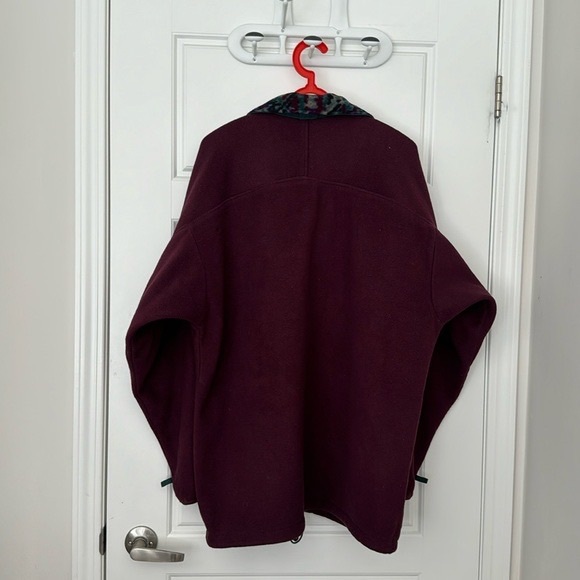 COLUMBIA Purple and Green Full Zip Long Sleeves Fleece Pullover in XL - Picture 12 of 14